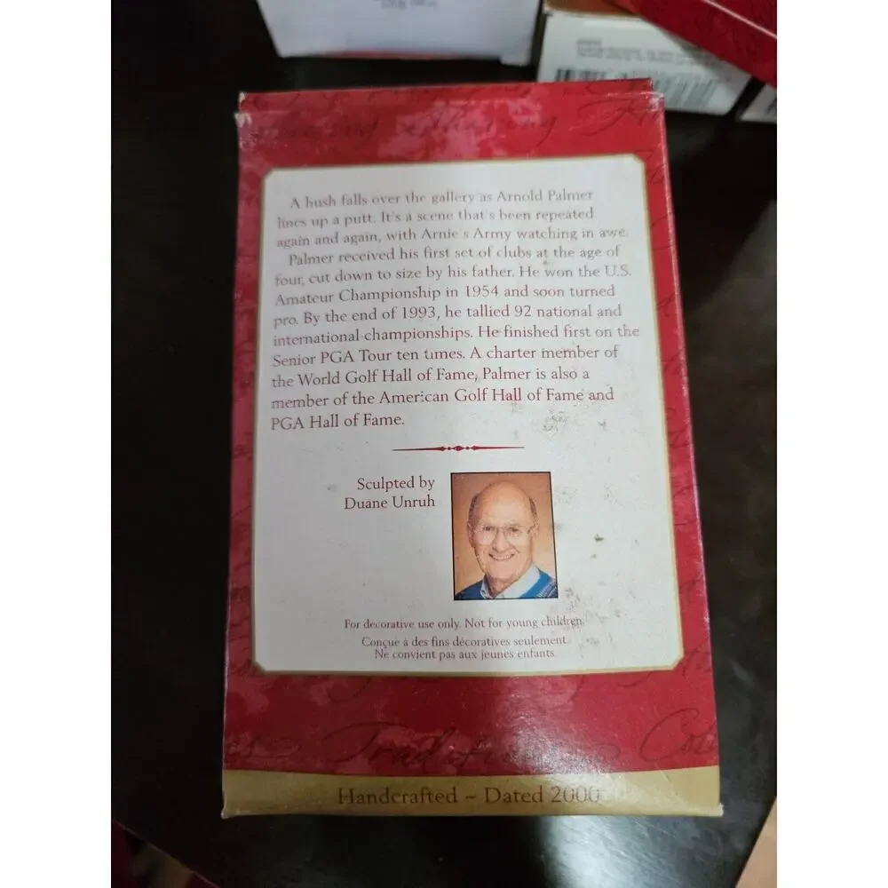 Hallmark Keepsake Christmas Tree Ornament Golfer Arnold Palmer Vintage 2000 New